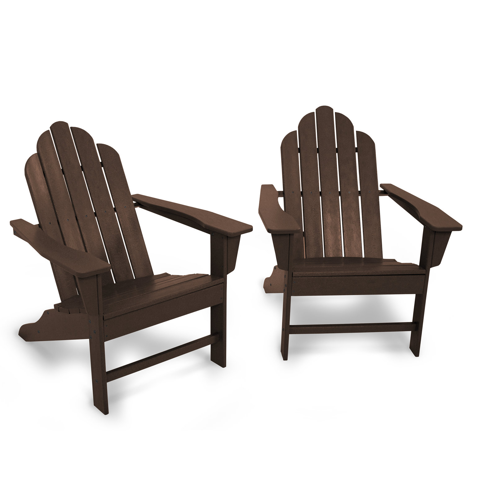 POLYWOOD® Long Island Adirondack Chair, Mahogany