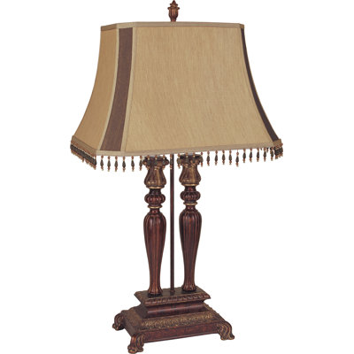 Lampe de table en or antique 31 po Mazelina