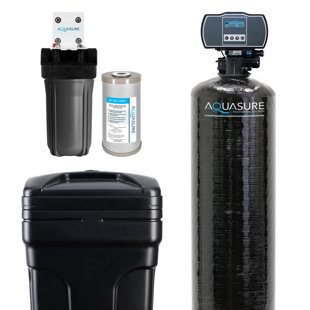 Ensemble d'adoucisseur d'eau pour la maison 70 000 grains Aquasure Harmony Series avec préfiltre triple pour 4 à 6 salles de bain (AS-HS70SCZ)