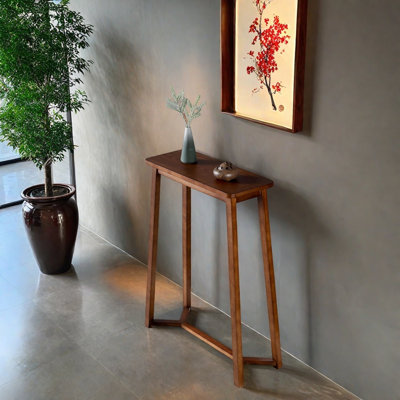Solid Elm Wood Console Table