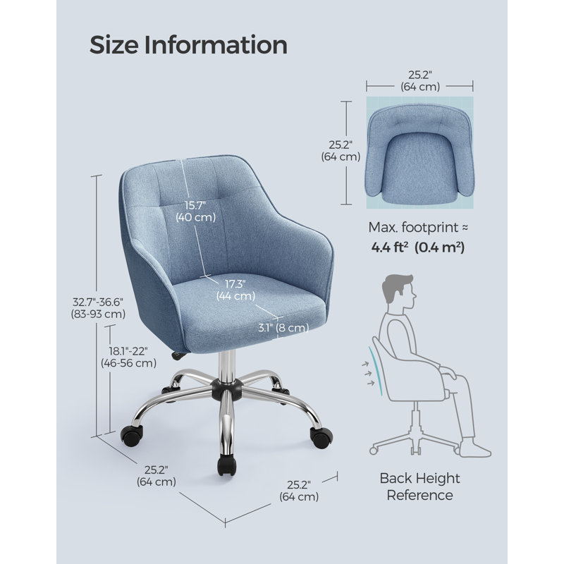 Selsor Office Chair, Blue