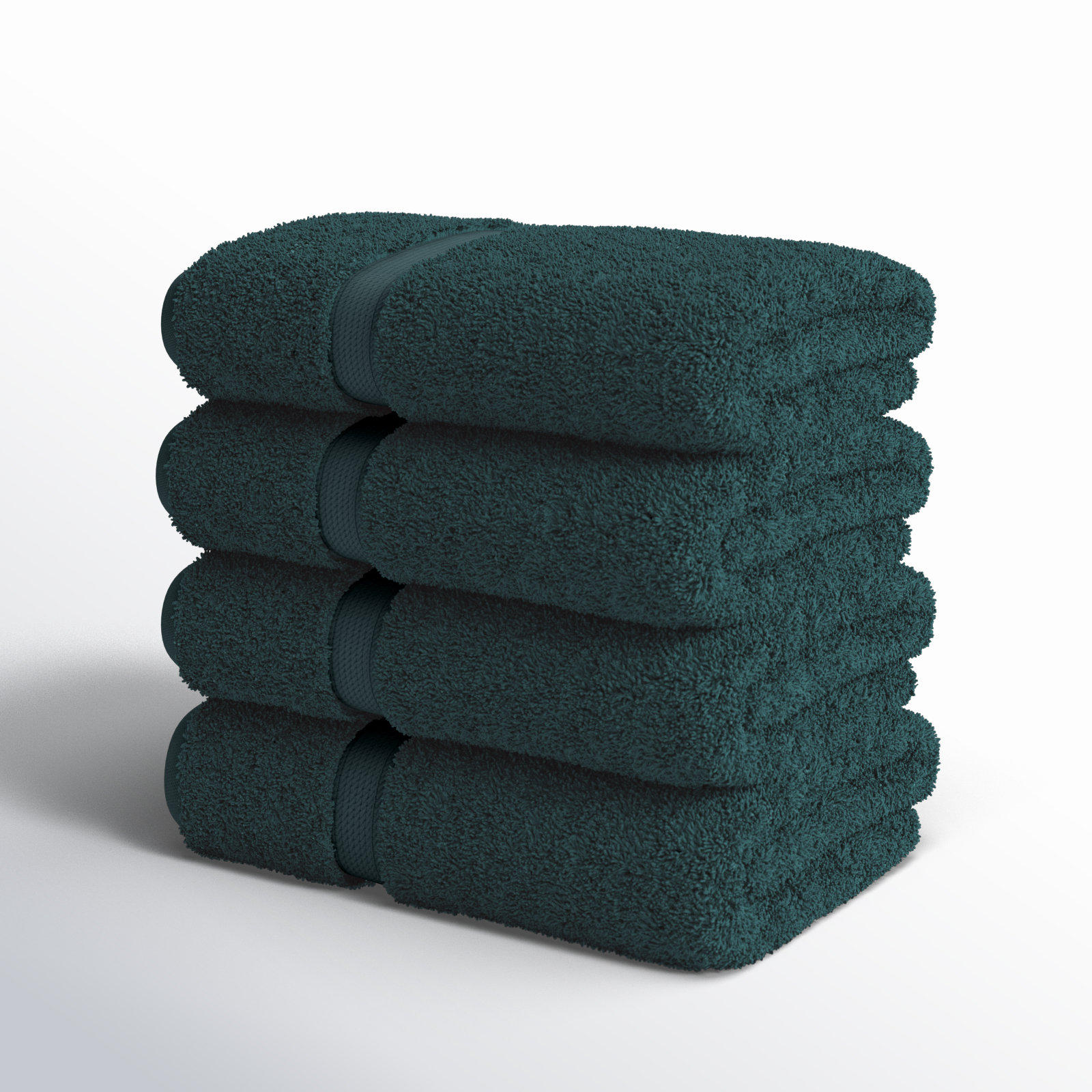 Egyptian Cotton Hand Towels, Teal