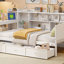Lit de jour simple en bois avec 3 tiroirs, ports USB et bureau-1345360828-1345360829