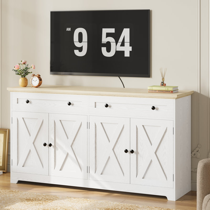 Buffet Cabinet, Natural Wood
