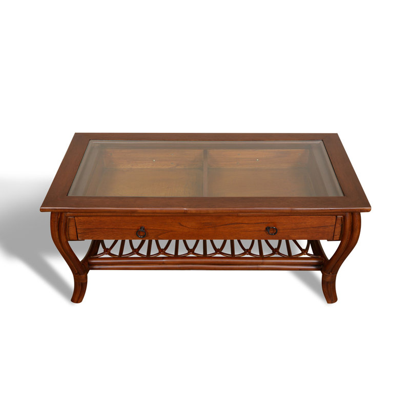 Burien Glass Top Single Coffee Table