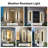 2-Pack Modern Outdoor Wall Lights, LED Wall Light Outdoor Lights Fixture For Patio Wall Mount, IP65 Waterproof Black Outside Lights For House, Garage, Porch.-2135109053-2135109048