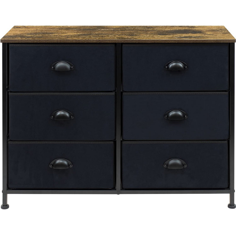 Commode 6 tiroirs l 11,75 po
