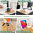 3-in-1 Magnetic Detachable Sofa Arm Table with Phone and Tablet Holder