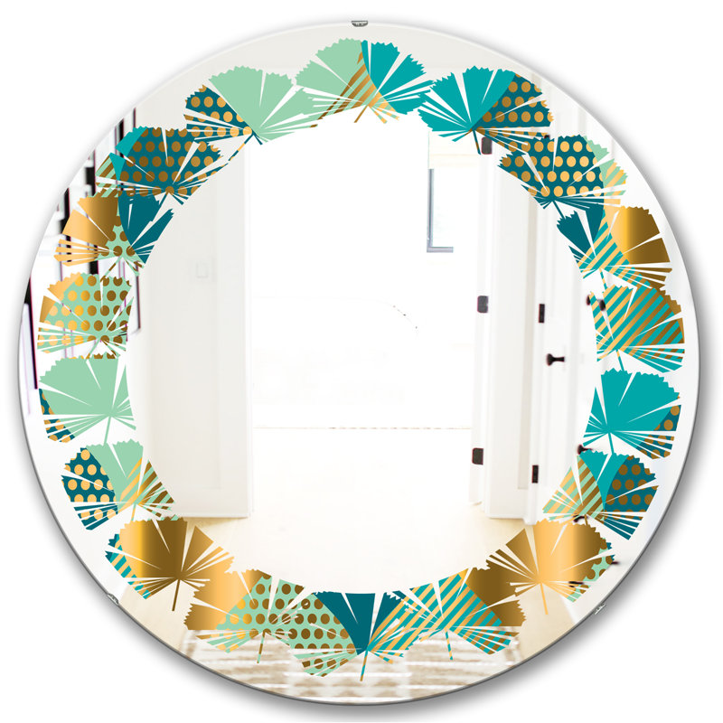 Miroir mural Leaves, H 31,5 po x l 31,5 po, Gouttes II