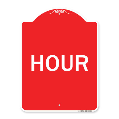 Signmission Designer Series Sign - Hour/23898