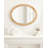 Burlwood Oval Wall Mirror