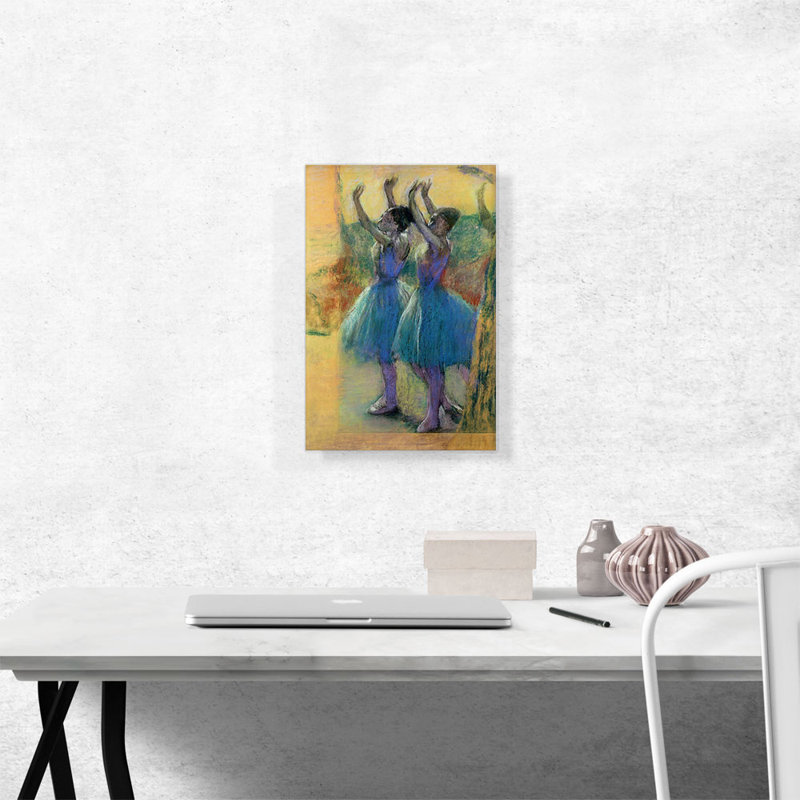 «The Blue Dancers» par Edgar Degas - peinture sur toile tendue, H 18 po x l 12 po x P 1,5 po