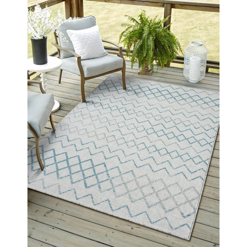 Northwich Geometric Indoor / Outdoor Area Rug, Rectangle 200 x 300cm