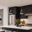 1-Light Black & Brushed Nickel Island Pendant Light with Cone Metal Shade-119746350-119746348