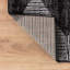 Tapis noir à rayures géométriques ivoire-1160973096