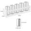 3 tablettes flottantes blanches