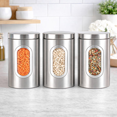 Metal Jar - Set of 3