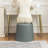 18 Inches  round ottoman with storage, Small foot rest for couch, Faux Leather Upholstered footstool-600169930