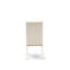 3 Piece Dining Room Furniture Set Contains a Square Dining Table and 2 Light Beige Linen Fabric Parsons Chairs, Linen White-1318319073-1318319072