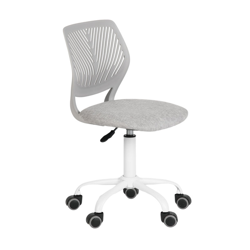 Ebern Designs Ergonomic Mesh Rolling Desk Chair, Armless Adjustable Office Task Chair with Wheels for Home or Study Use