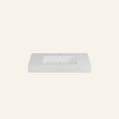 35"Solid Surface Basin