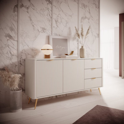 Elegant Neutrality: Stewartstown Sideboard Cabinet 163cm 