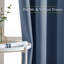Rideaux obscurcissants pour chambre à coucher à triple tissage en microfibre à œillets avec panneaux isolants unis et rideaux pour salon-710675380-715293112
