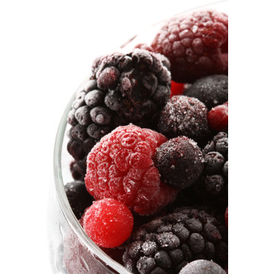 Frozen Berries - Wrapped Canvas Print