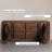 Durable Walnut Solid Wood Rectangular Desk-888464875