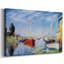 Bateaux de plaisance à Argenteuil par Monet-Gallery, toile tendue-1683433614