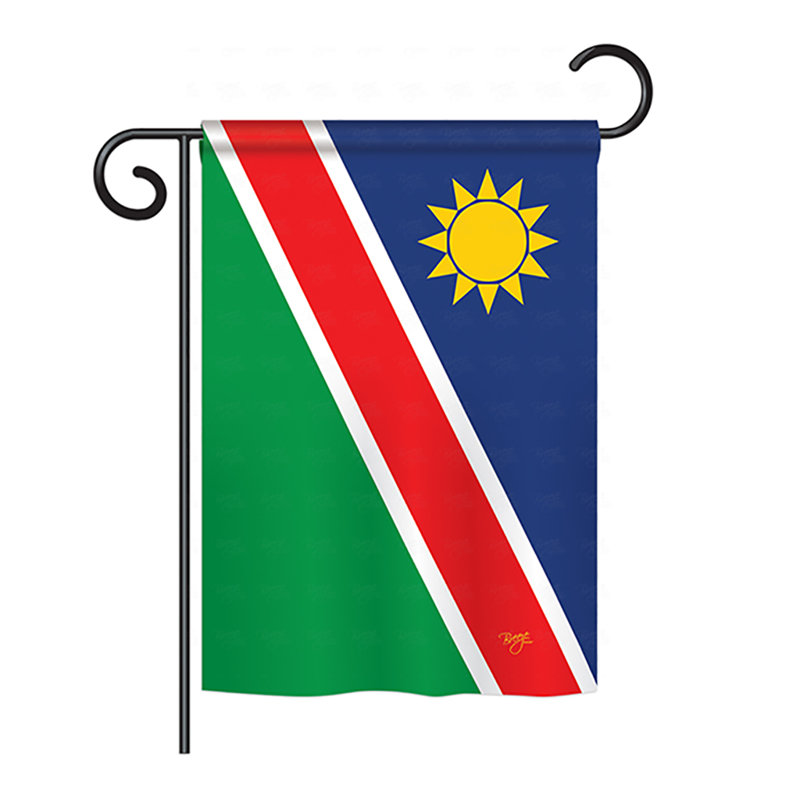 Drapeau de jardin en polyester 40 x 28 po à 2 côtés, H 18,5 po x l 13 po