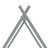 Tent Shaped Floor Bed With Guardrails And Slats-374839911