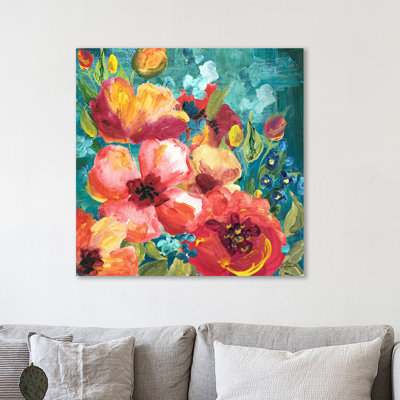 Rainbow Garden II 1 Piece Wrapped Canvas Wall Art