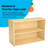 2 Compartment Manufactured Wood Shelving Unit