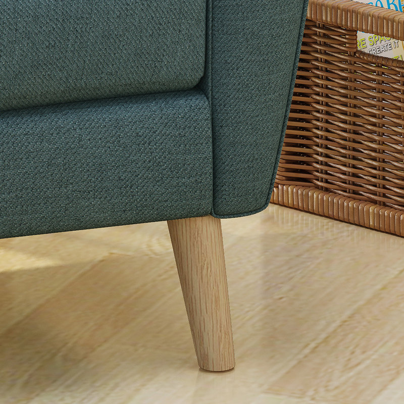 Fauteuil club Mid Century, Bleu