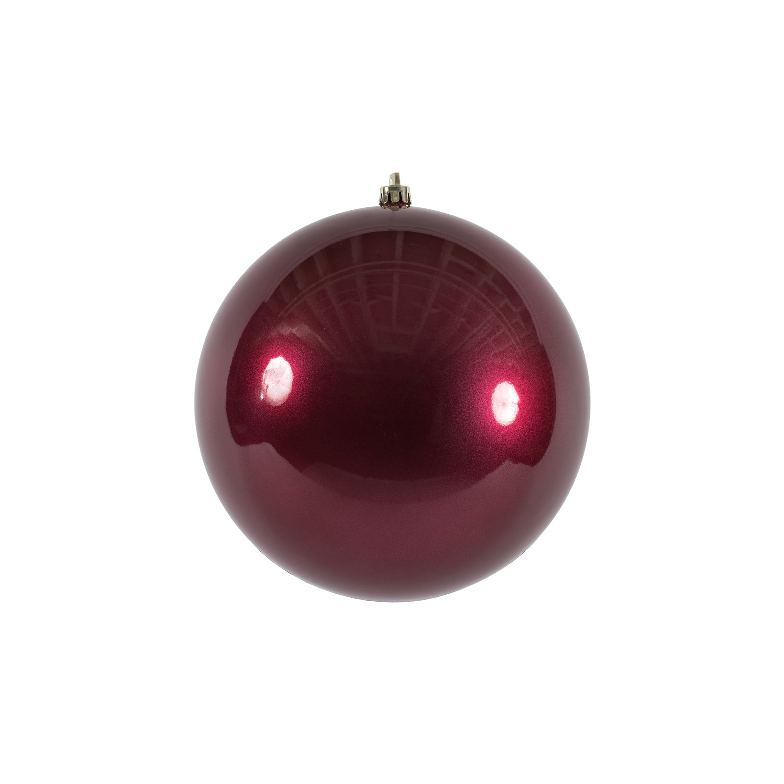 Holiday Solid Ball Ornament, 4.75" H x 4.75" W x 4.75" D, Berry Red 2