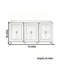 Buffet trois portes de luxe moderne