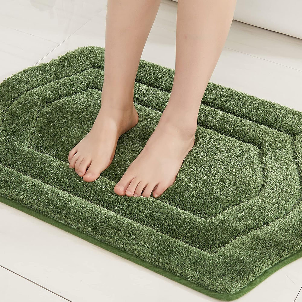 Ebern Designs Egista Microfiber Bath Rug with Non-Slip Backing & Reviews