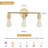 Lurean 3 - Light Dimmable Vanity Light-1019101165