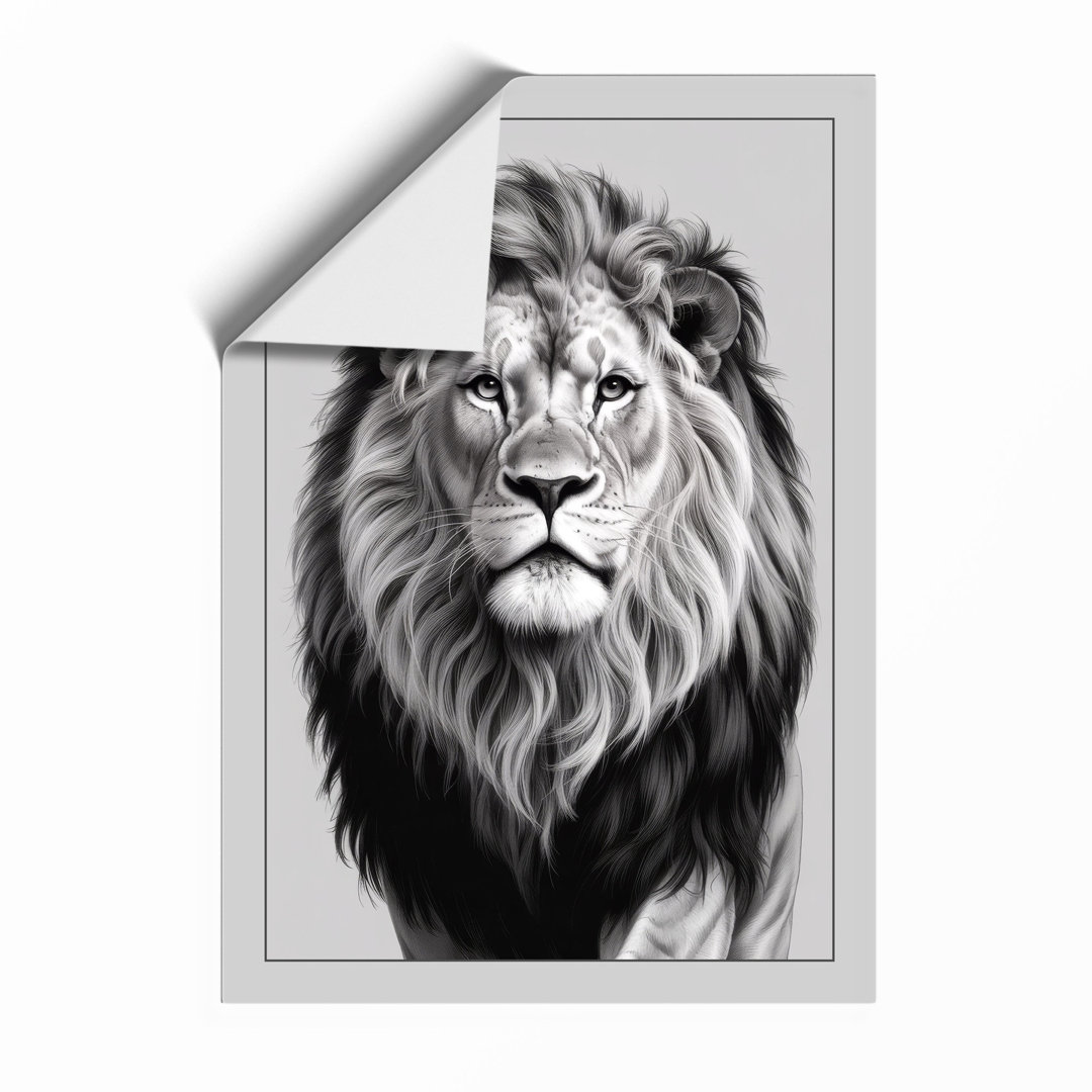 Sovereign Lion Minimalist - Framed Print
