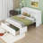 Full Size Murphy Bed, Solid Wood Murphy Bed Frame With USB Port And A Large Drawer-534230615