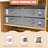 2 Pack Underbed Storage Containers – Stackable Closet Organizer, Foldable Box, Sturdy Support, Large, Neutral, Bedroom For Clothes, Blankets, Pillows, Shoes