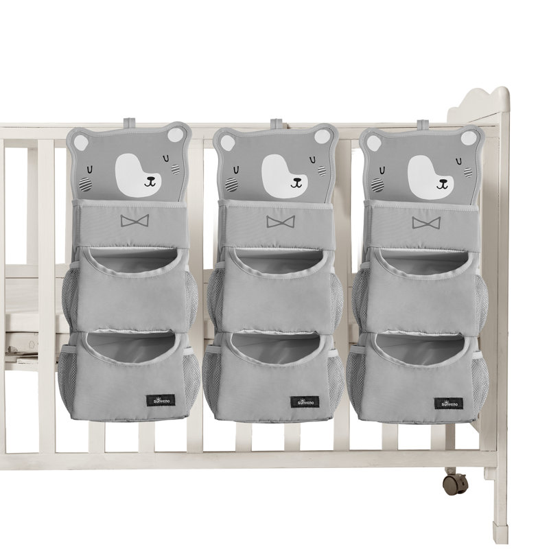 Empileur de couches pour lit de bébé à imprimé animal