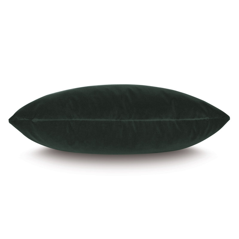 Uma Velvet Lumbar Pillow Cover & Insert, Emerald