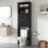 Rangement autoportant au-dessus de la toilette 74,8 po Eftimie