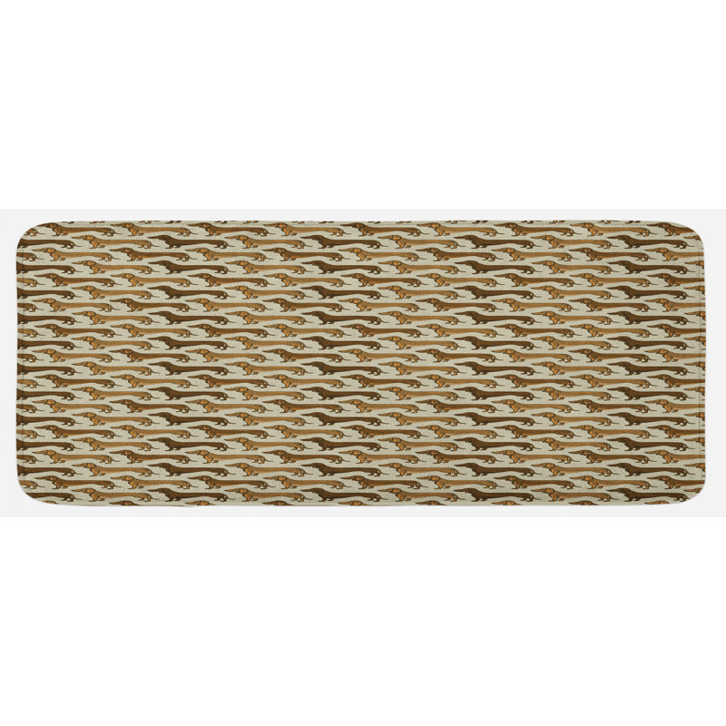 Tapis de cuisine teckel