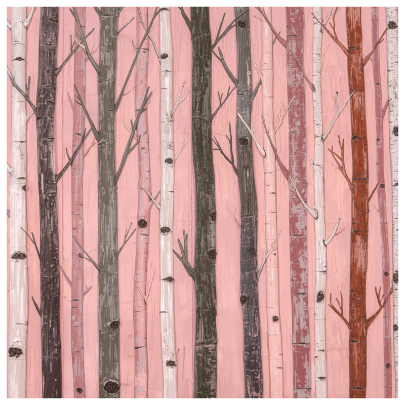Coussins Tall Birch Trees, 16 po x 16 po