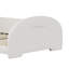 Lit simple tapissier princesse en forme de lapin, lit plateforme simple avec tête et pied de lit, blanc-129437082