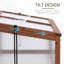 Cold Frame 100*65*40 cm Wood 1 Piece Cold Frame Grey with Openable Top Cover-134738709