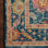 Tapis bleu / brun en laine crocheté à la main Elmsford
